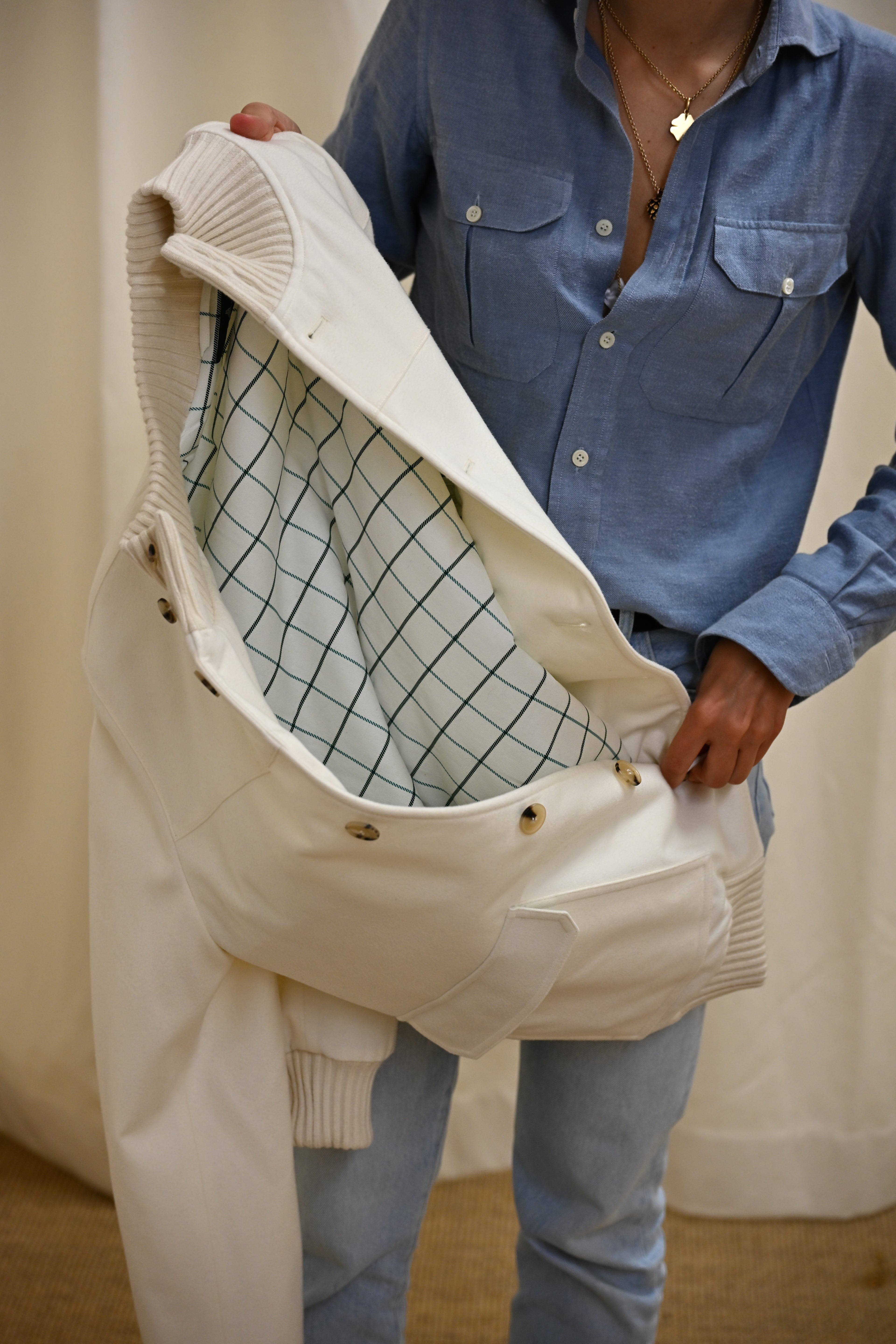 Bomber Ivory Inside front