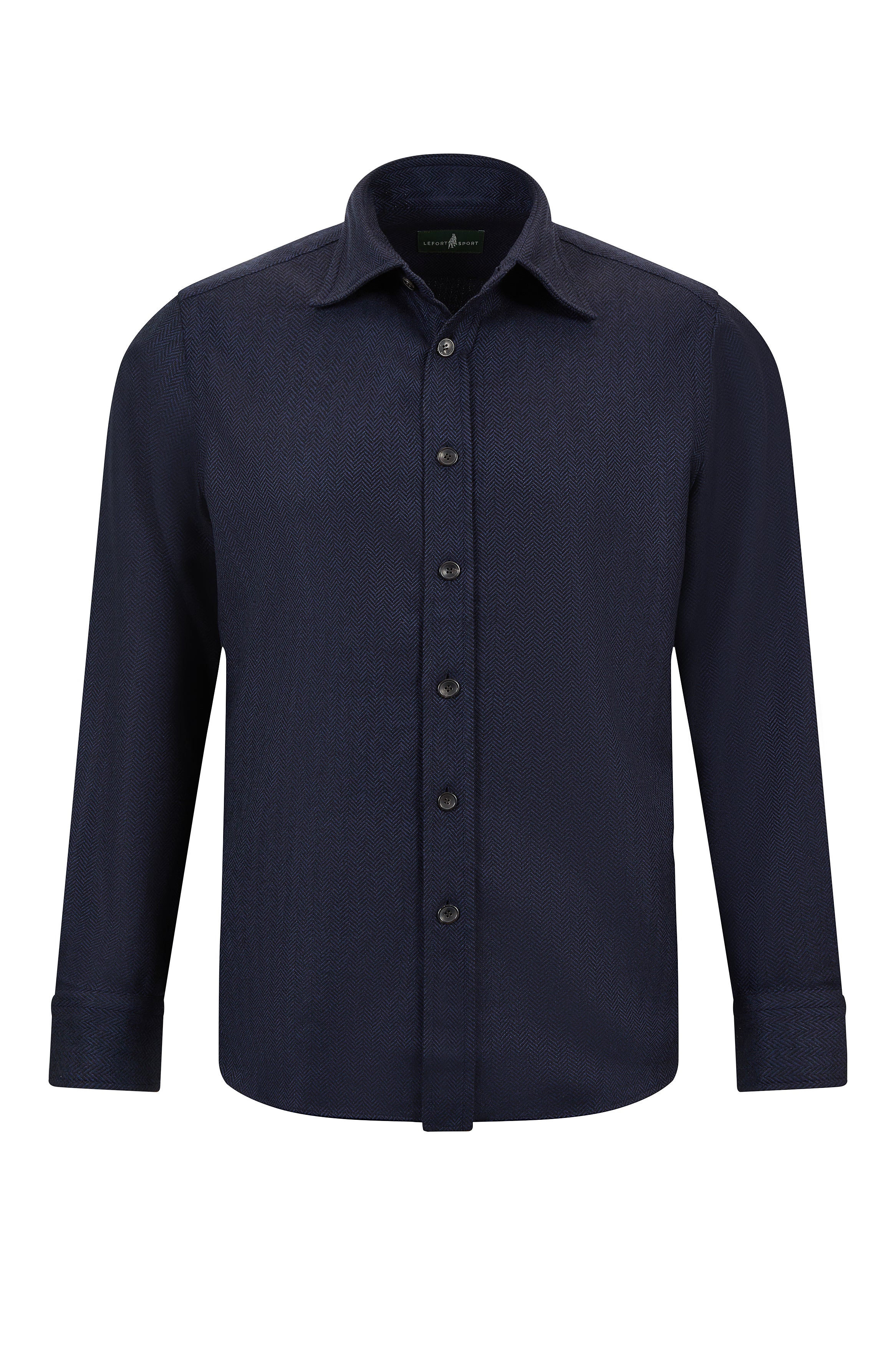 Cashmere Overshirt Navy Main