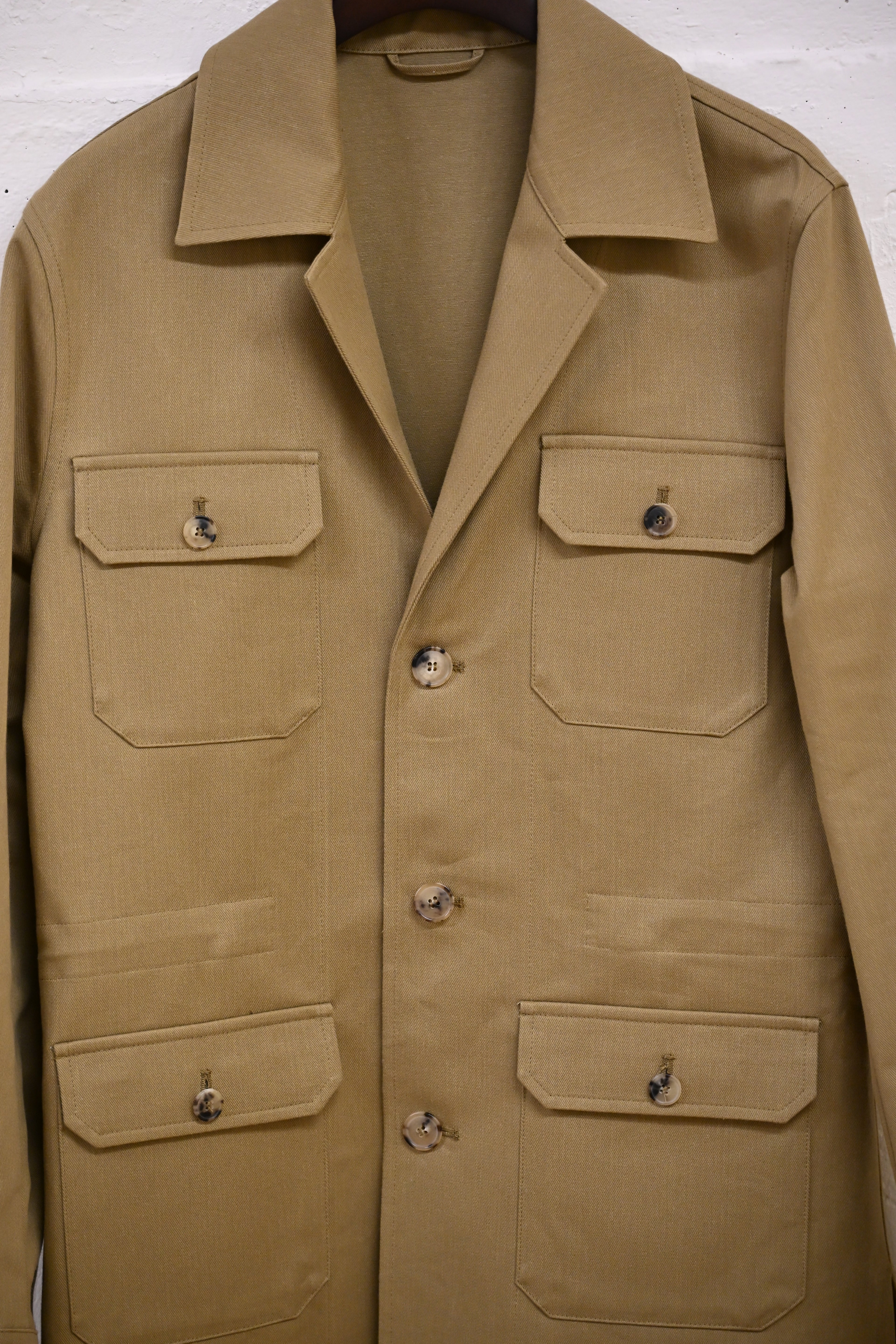GABARDINE JACKET SAFARI BEIGE