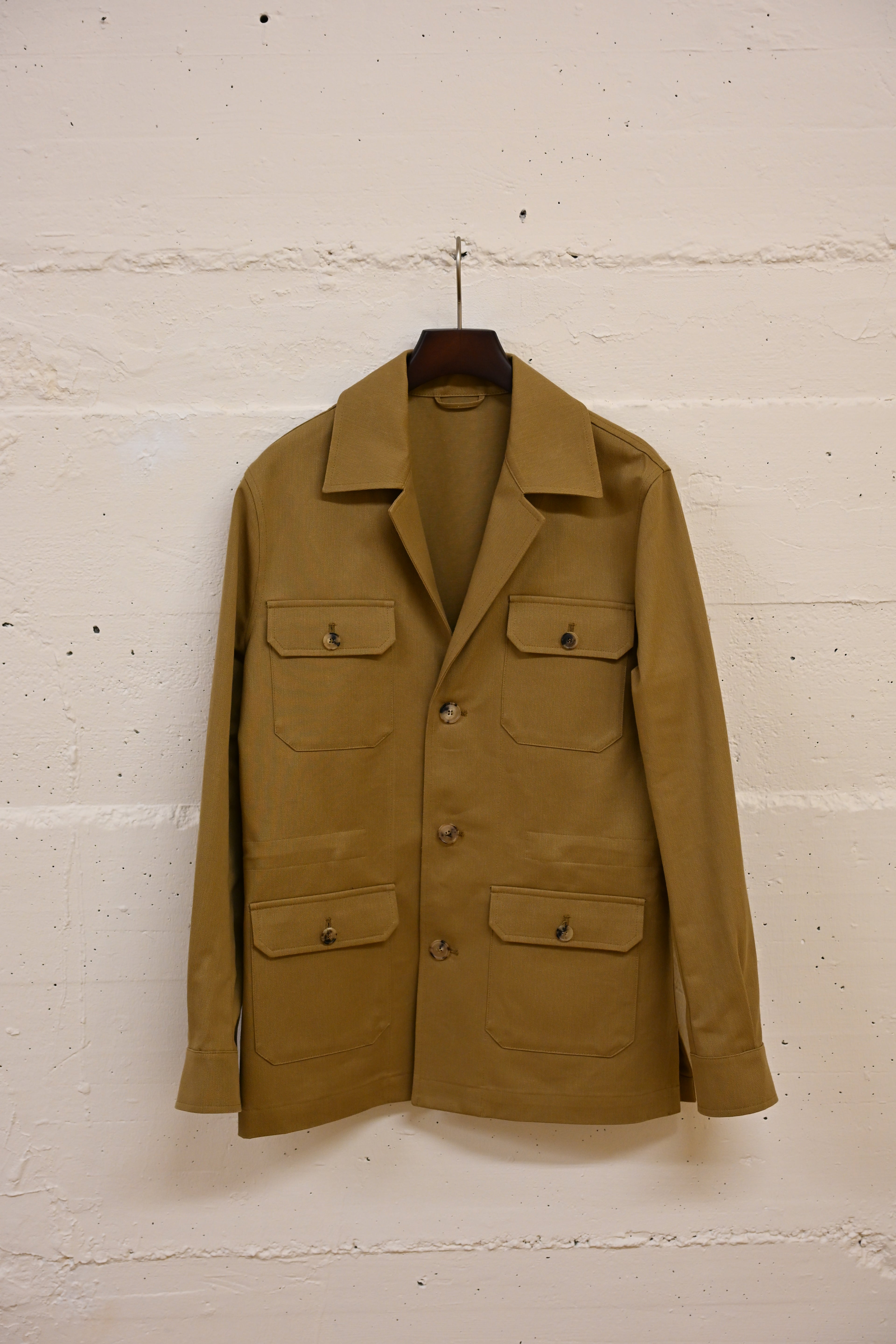 GABARDINE JACKET SAFARI BEIGE