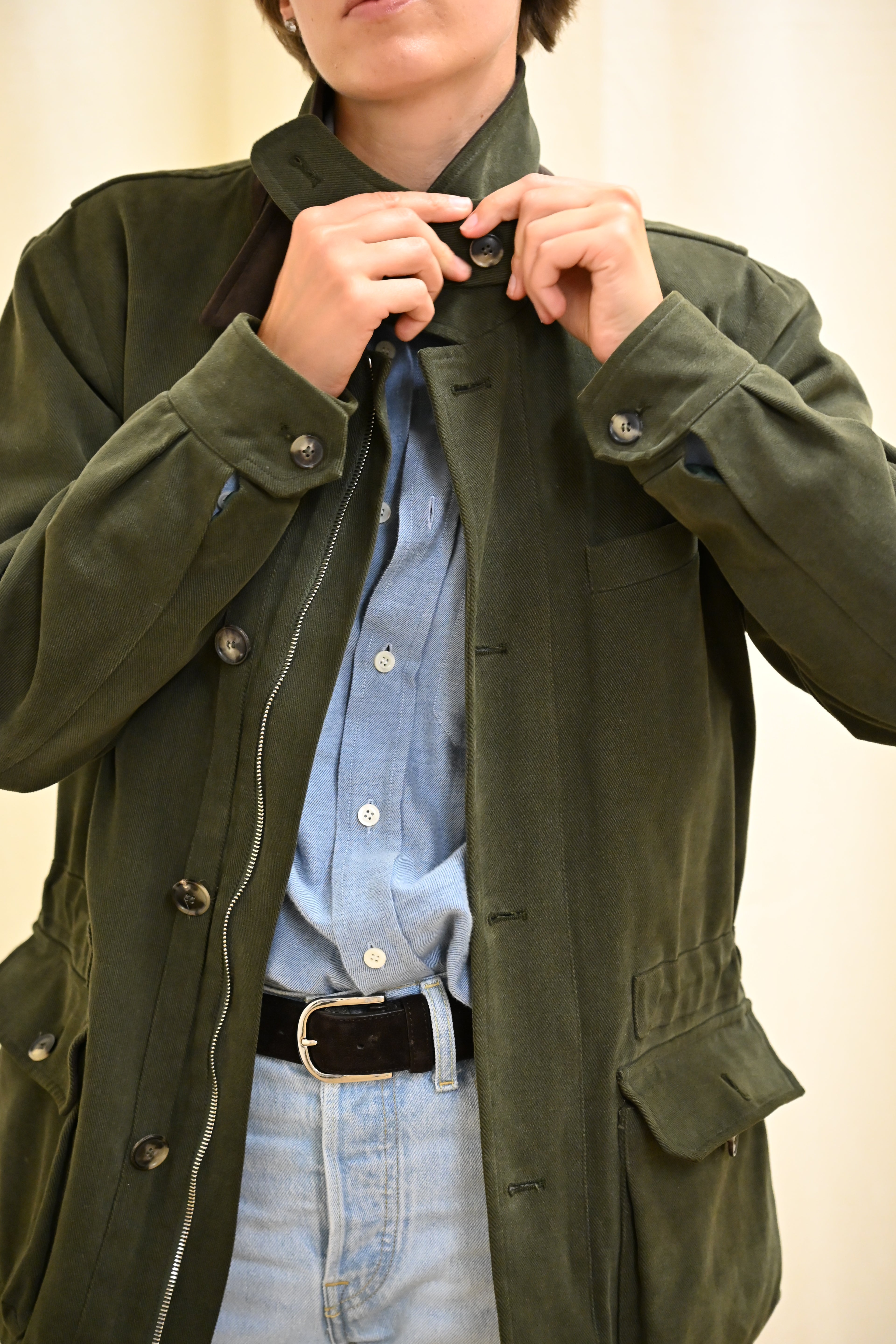 LE SPRING FIELD COAT Button