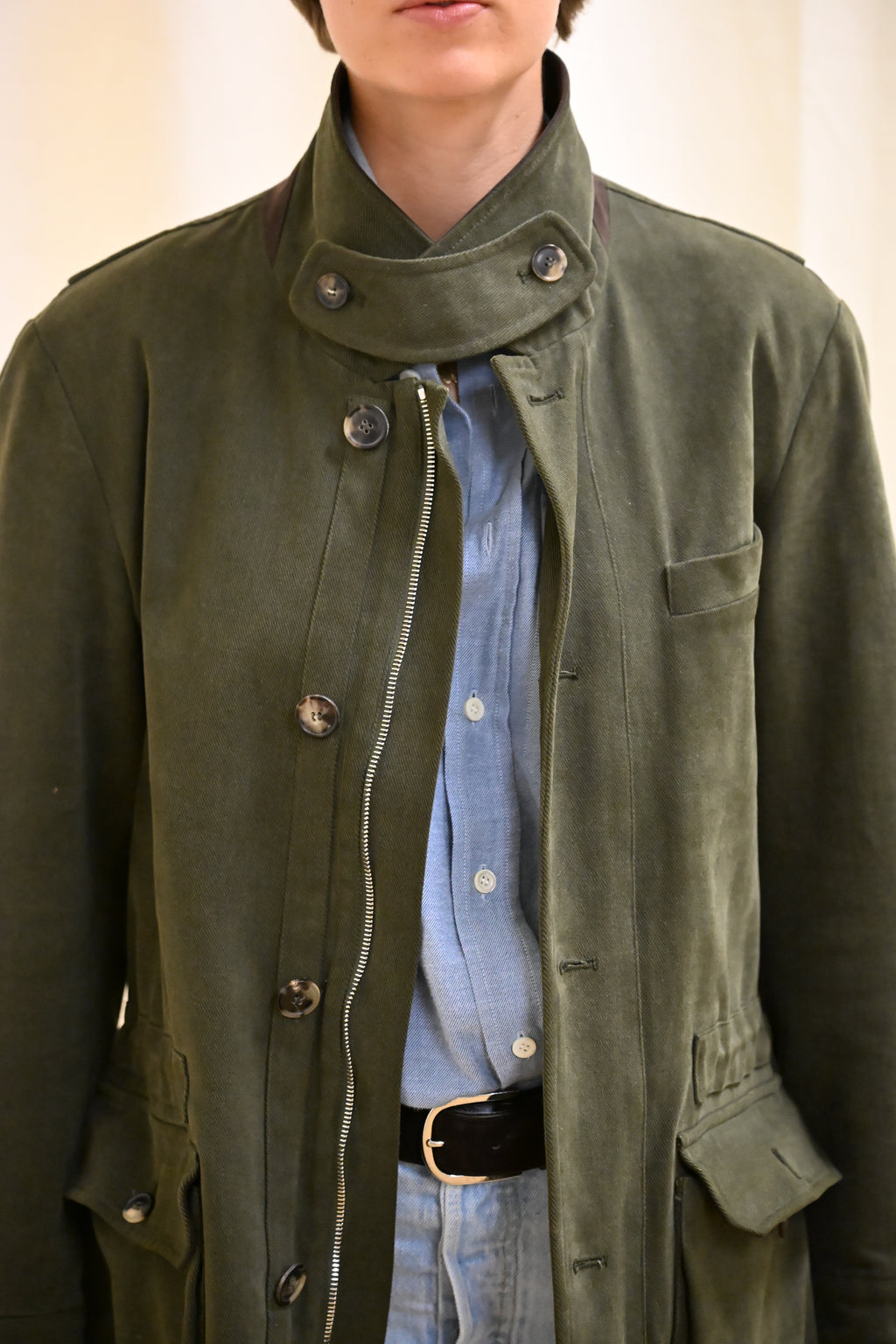 LE SPRING FIELD COAT Neck