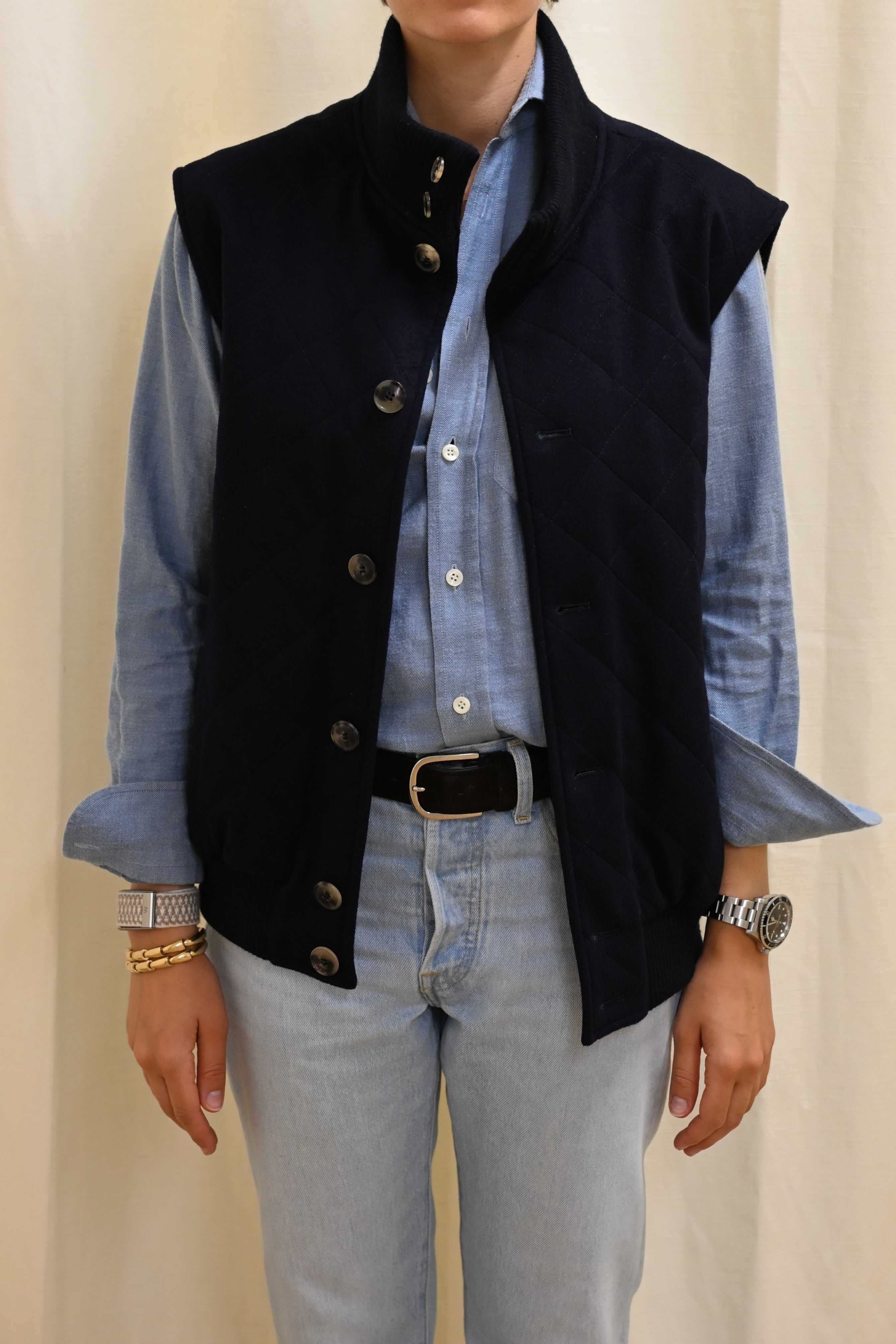 Le_Gilet_Losange_Navy 