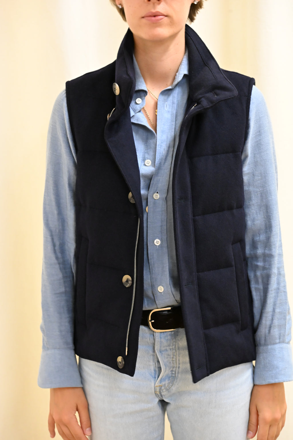 Le_Gilet_Losange_Navy Main