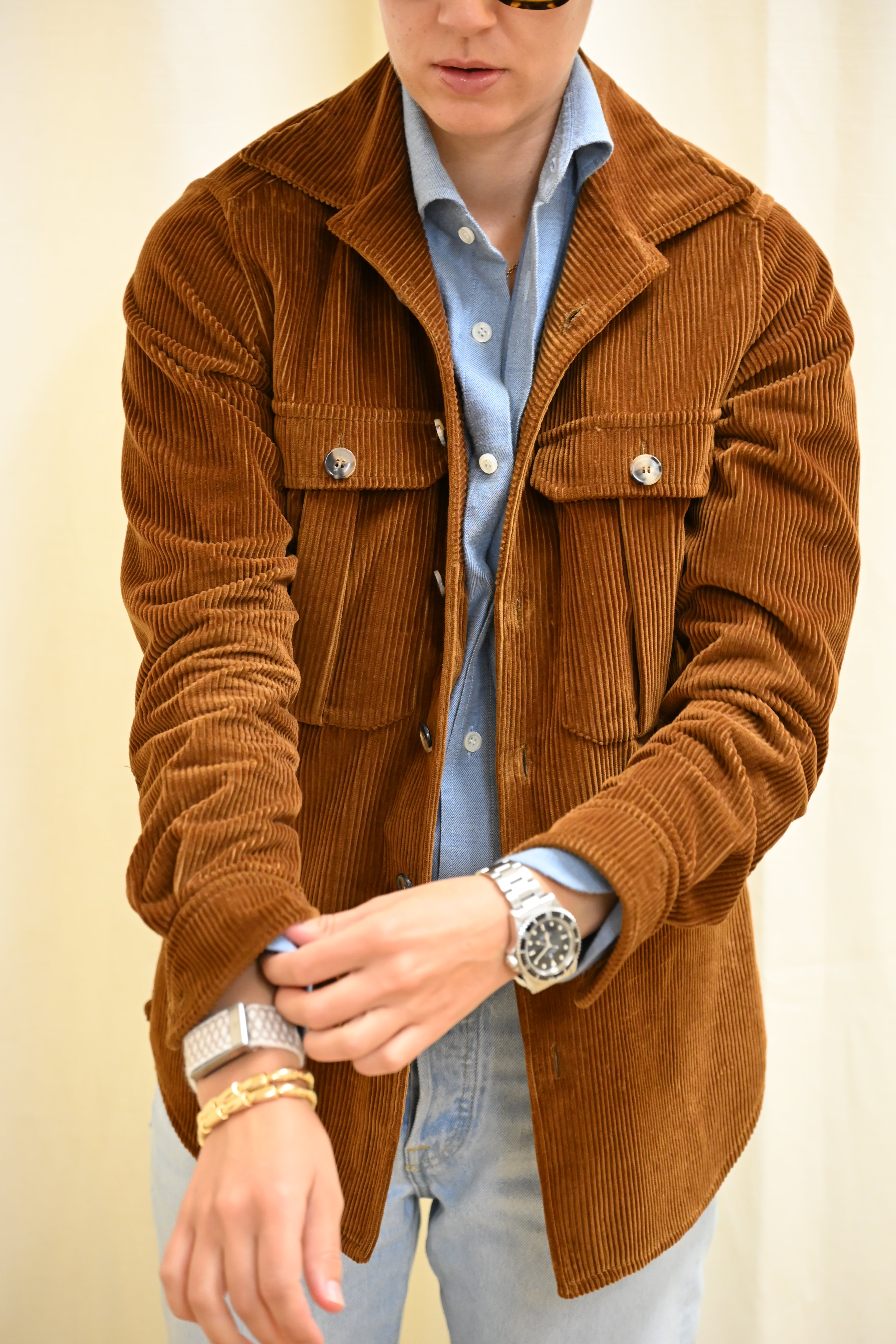 Rust Corduroy Overshirt