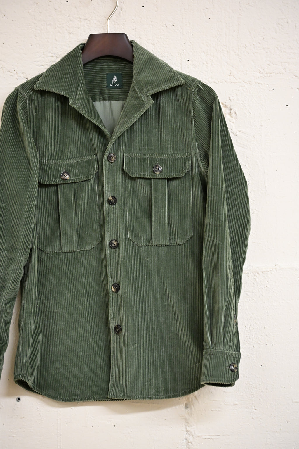 Sage Green Corduroy Overshirt