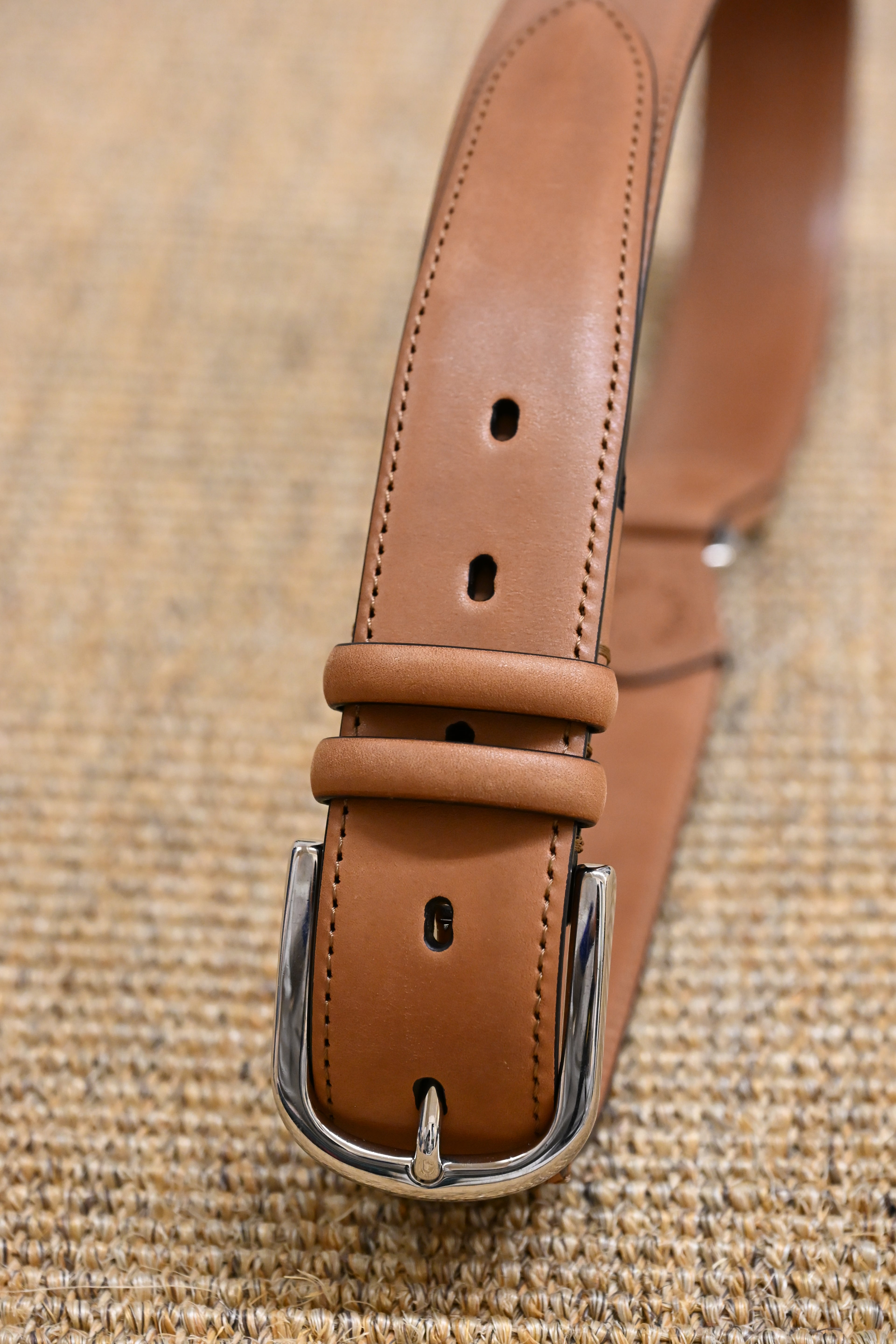 Western Leather Belt Camel 2
