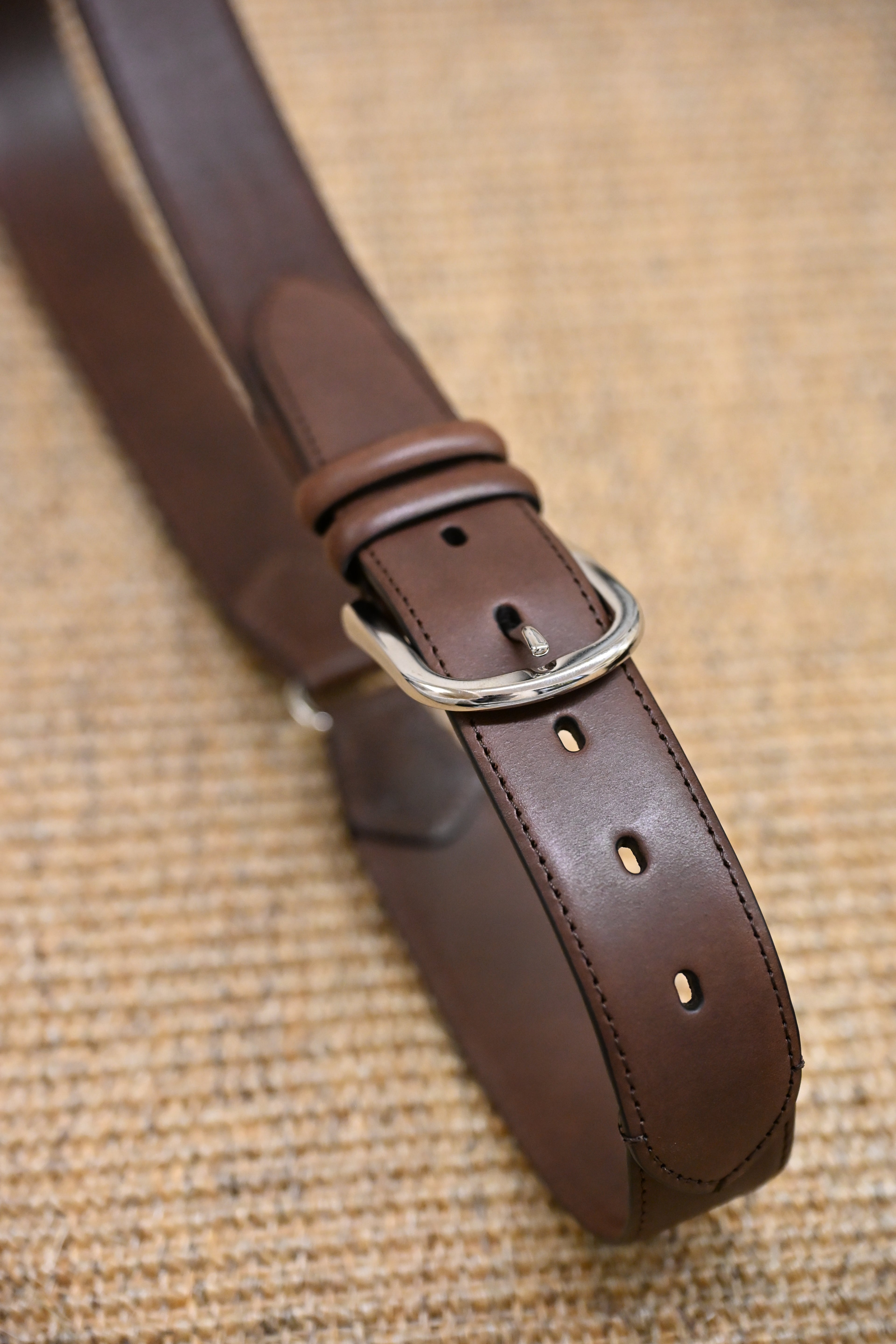 Western Leather Belt moka