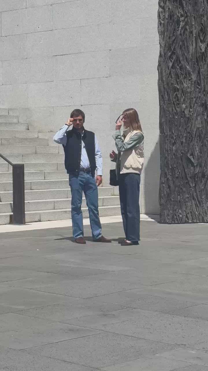 LE GILET LOSANGE NAVY