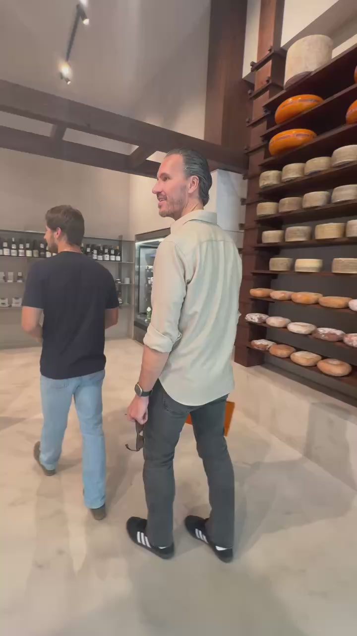 HERRINGBONE CASHMERE OVERSHIRT IVORY BEIGE