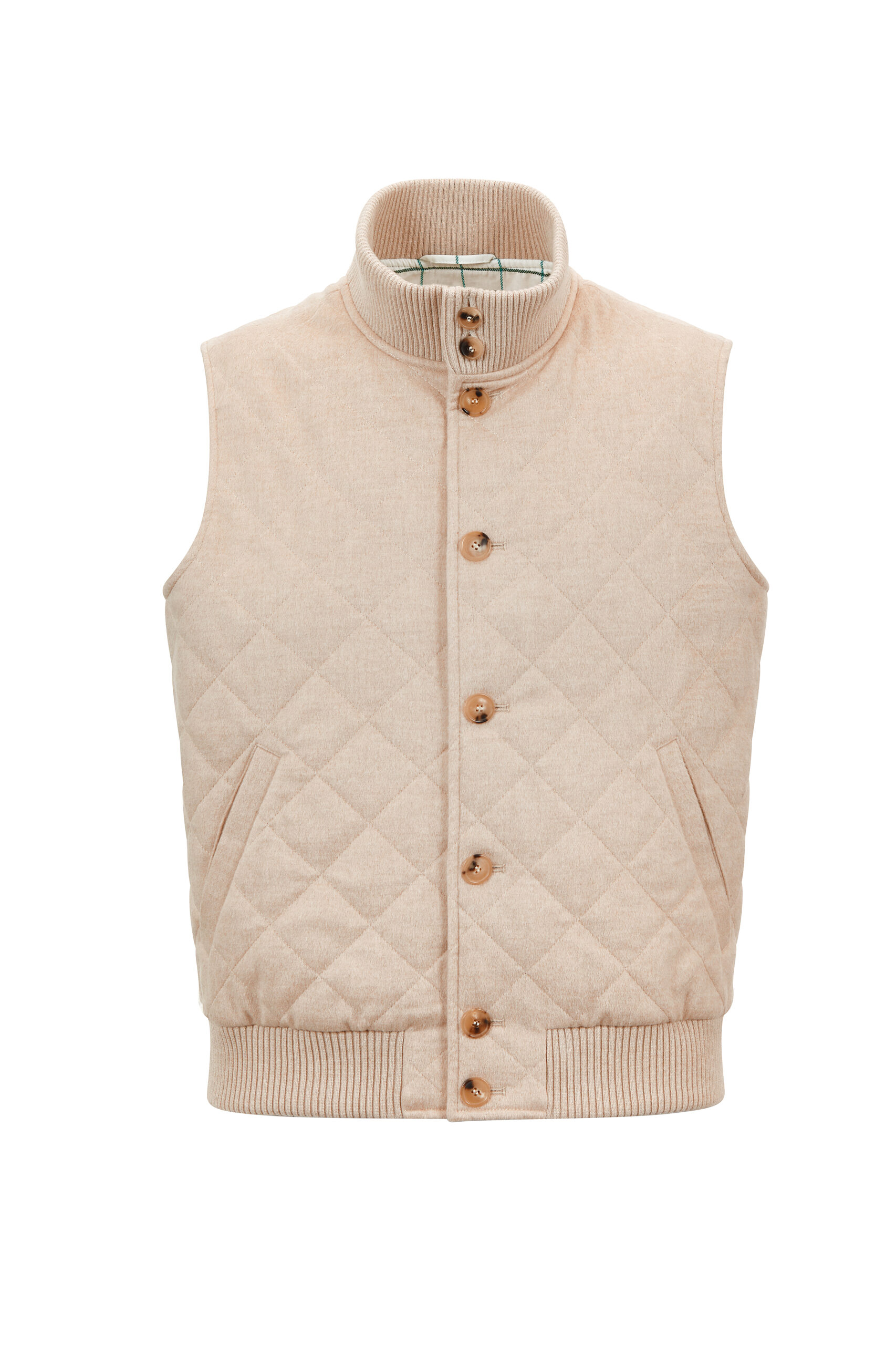 LE GILET LOSANGE BEIGE